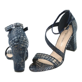 Gladiatorensandalen Sergio Leone SK870 marineblau 5