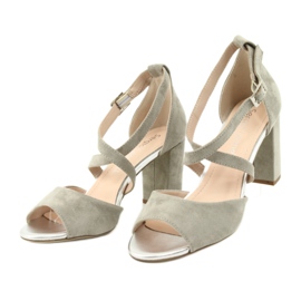 Graue Gladiatorensandalen Sergio Leone SK865 4