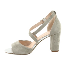 Graue Gladiatorensandalen Sergio Leone SK865 3