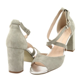 Graue Gladiatorensandalen Sergio Leone SK865 5