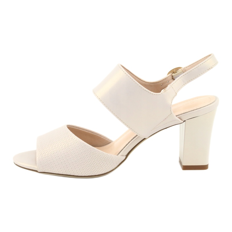 Sergio Leone Frauen Perle Beige Sandalen SK778 auf dem Posten 2