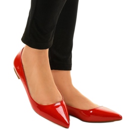 Rot lackierte Ballerinas MM5018 1