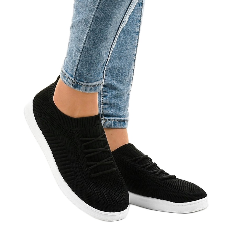 Schwarze Damen Sportschuhe 2969 1