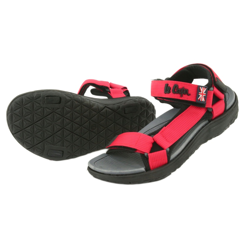 Sandalen mit Schaumstoffeinsatz Lee Cooper LCW-20-34-014 schwarz rot 4