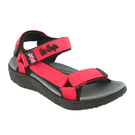 Sandalen mit Schaumstoffeinsatz Lee Cooper LCW-20-34-014 schwarz rot 1