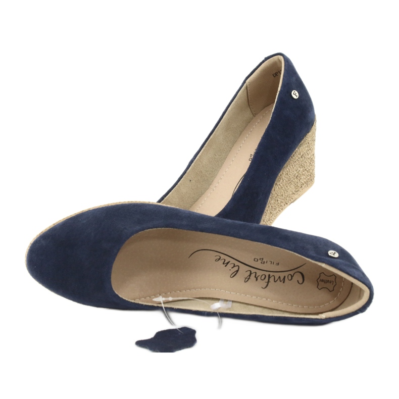 Pumps Keil Filippo DP1328 marineblau navy blau 5