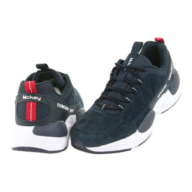 McKey MSP1464 Wildleder-Sportschuhe navy blau 4