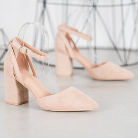 Seastar Stylische Wildleder Pumps braun 1