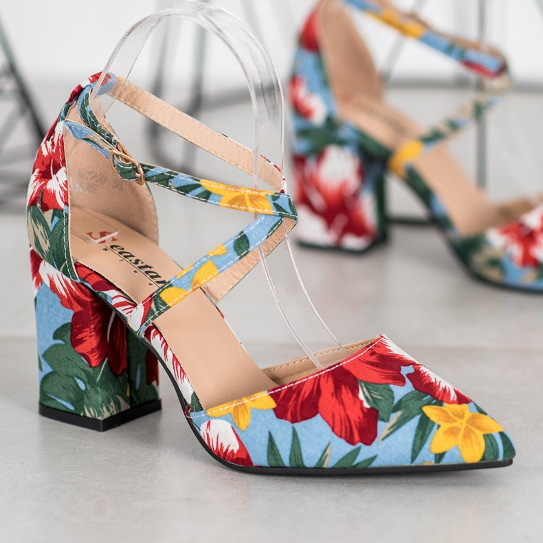 Seastar Lässige Pumps mit Blumen mehrfarbig 1
