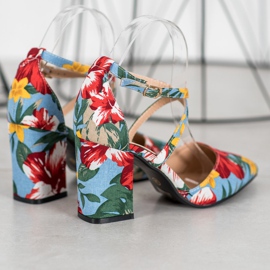 Seastar Lässige Pumps mit Blumen mehrfarbig 2