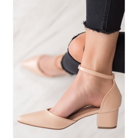 Seastar Bequeme Pumps auf einer Säule braun 2