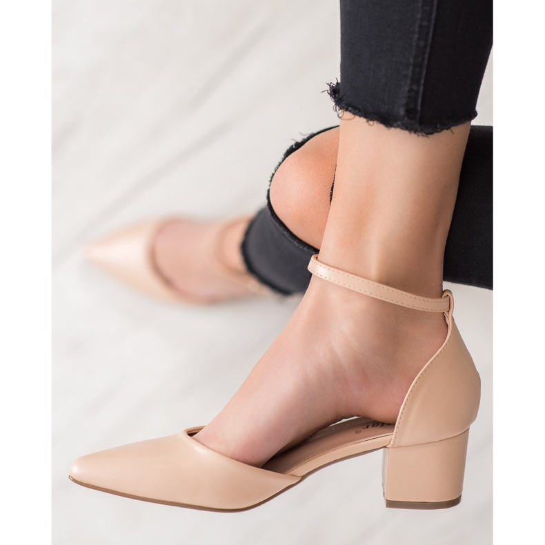 Seastar Bequeme Pumps auf einer Säule braun 2