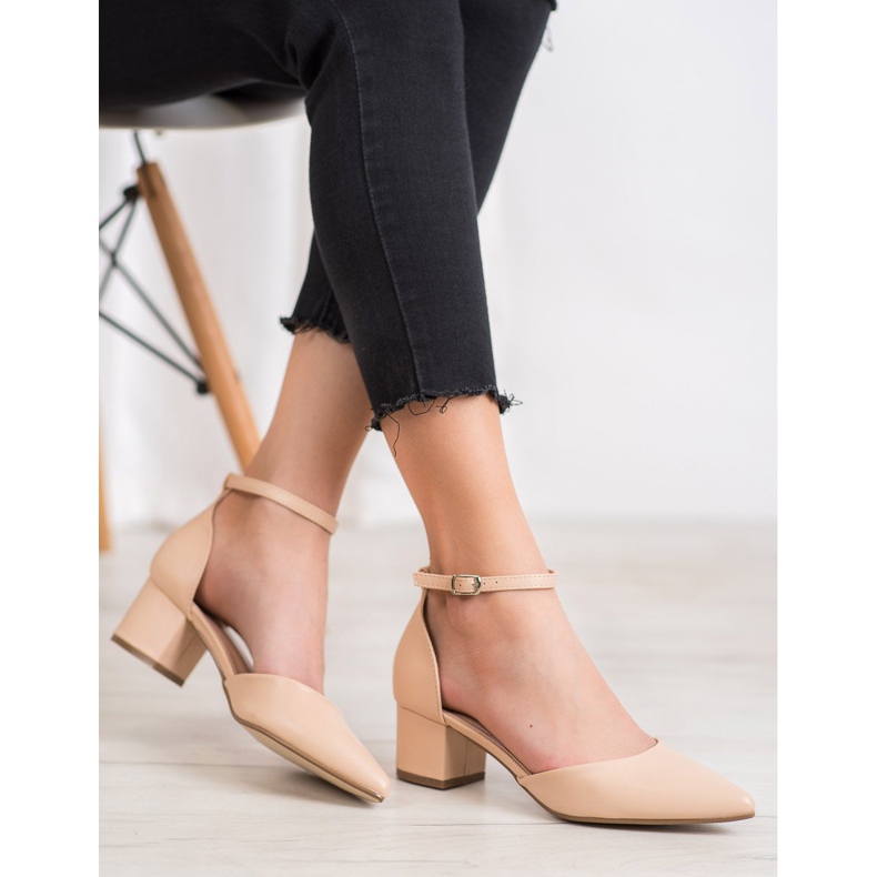 Seastar Bequeme Pumps auf einer Säule braun 1