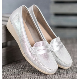 Comer Stylische Loafer auf der Plattform grau 2