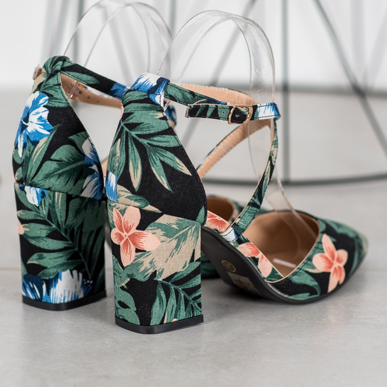 Seastar Lässige Pumps mit Blumen mehrfarbig 2