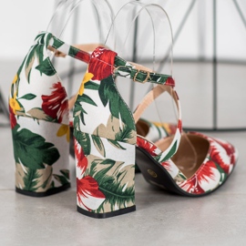 Seastar Lässige Pumps mit Blumen mehrfarbig 2