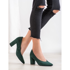 W. Potocki Pumps mit Glitzer grün 1