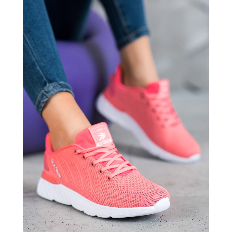 Ax Boxing Leichte durchbrochene Sportschuhe rosa 1