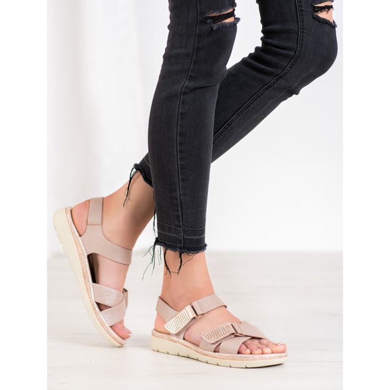 VINCEZA Sandalen mit Klettverschluss rosa 2