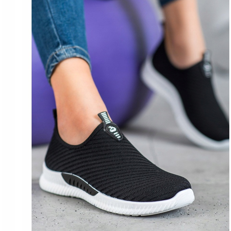 SHELOVET Sportschuhe zum Hineinschlüpfen schwarz 1