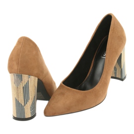 Pumps Filippo 1103 aus Wildleder beige 4