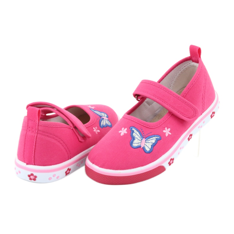 Atletico Butterfly Ballerinas mit Lederdecksohle rosa 4