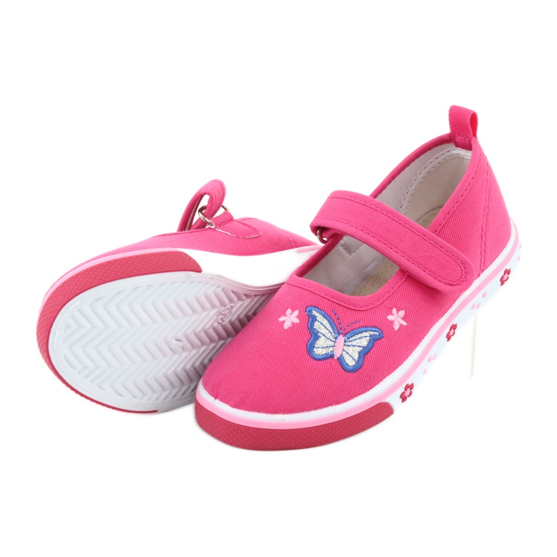 Atletico Butterfly Ballerinas mit Lederdecksohle rosa 5
