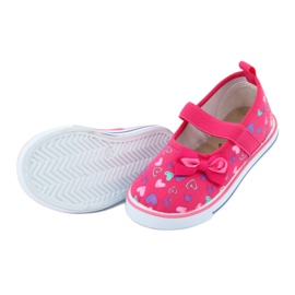 Ballerinas Schleife Atletico Ledereinsatz weiß lila rosa 5