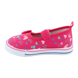 Ballerinas Schleife Atletico Ledereinsatz weiß lila rosa 2