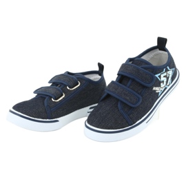 Sneakers mit Klettverschluss Atletico Jeans navy blau 3