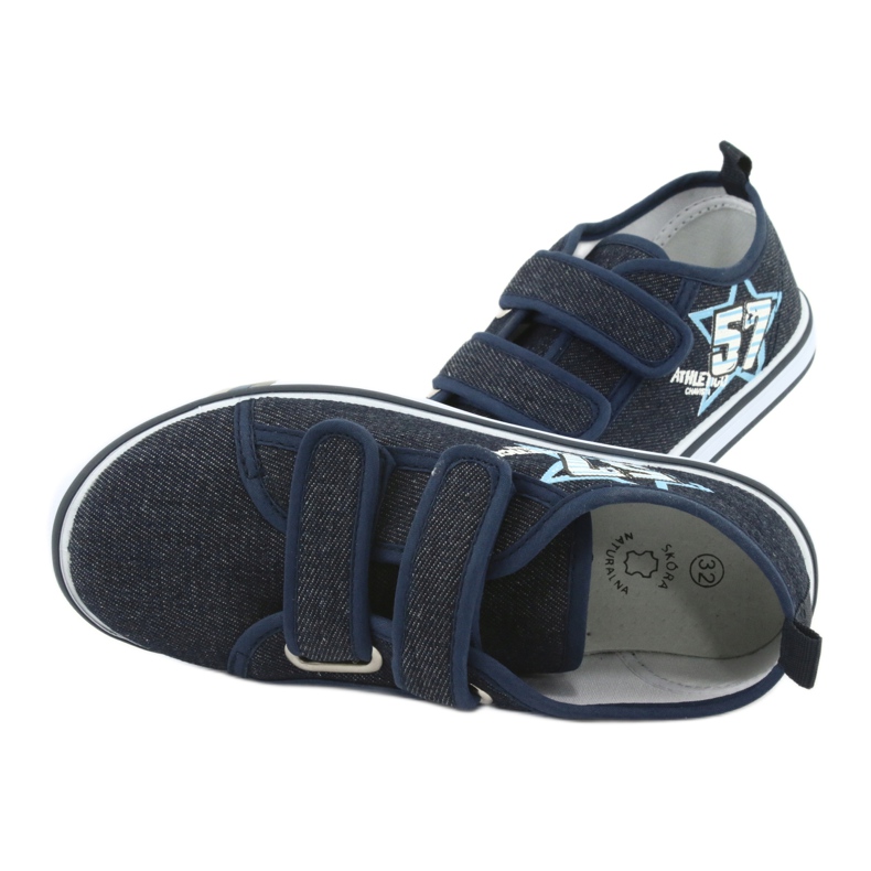 Sneakers mit Klettverschluss Atletico Jeans navy blau 6