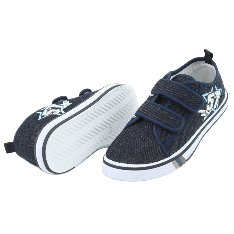 Sneakers mit Klettverschluss Atletico Jeans marineblau 5
