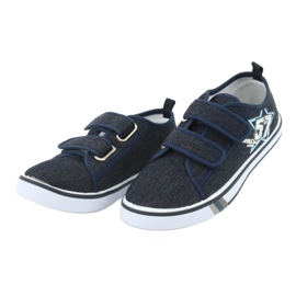 Sneakers mit Klettverschluss Atletico Jeans navy blau 3