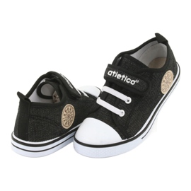 Sneakers mit Ledereinsatz Atletico BSM029 schwarz 4