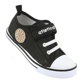 Sneakers mit Ledereinsatz Atletico BSM029 schwarz 1