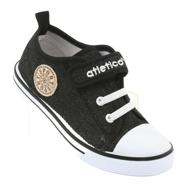 Sneakers mit Ledereinsatz Atletico BSM029 schwarz 1