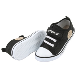 Sneakers mit Ledereinsatz Atletico BSM029 schwarz 5