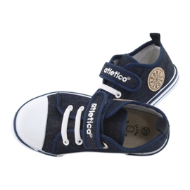 Sneakers mit Ledereinsatz Atletico BSM029 marineblau 6