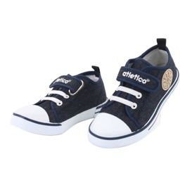 Sneakers mit Ledereinsatz Atletico BSM029 navy blau 3