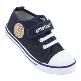 Sneakers mit Ledereinsatz Atletico BSM029 marineblau 1