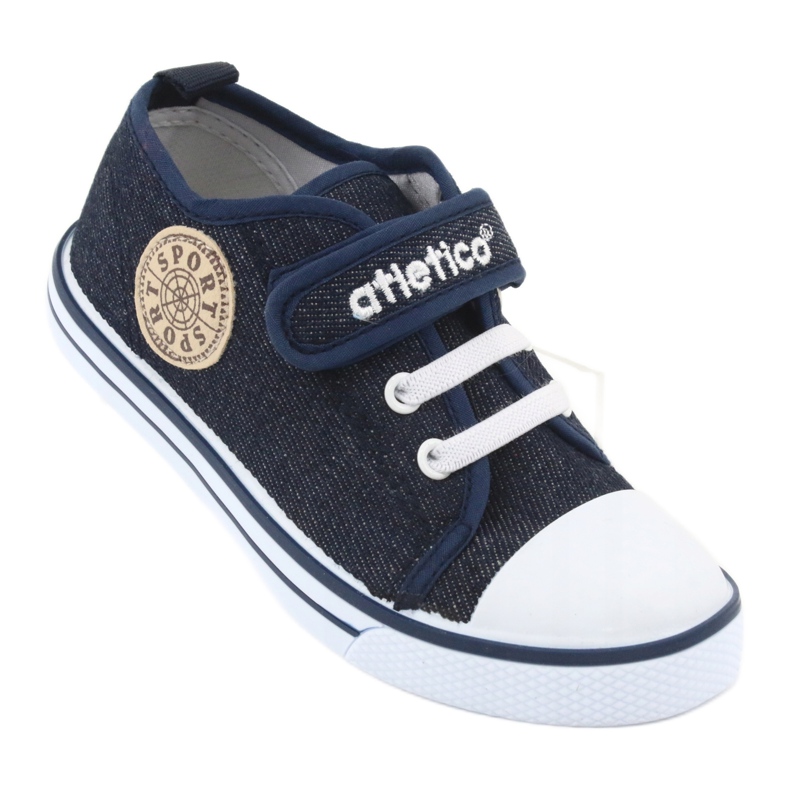 Sneakers mit Ledereinsatz Atletico BSM029 marineblau 1