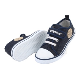 Sneakers mit Ledereinsatz Atletico BSM029 marineblau 5