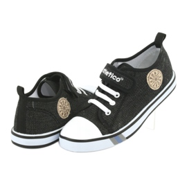 Sneakers mit Ledereinsatz Atletico BSM029 schwarz 4