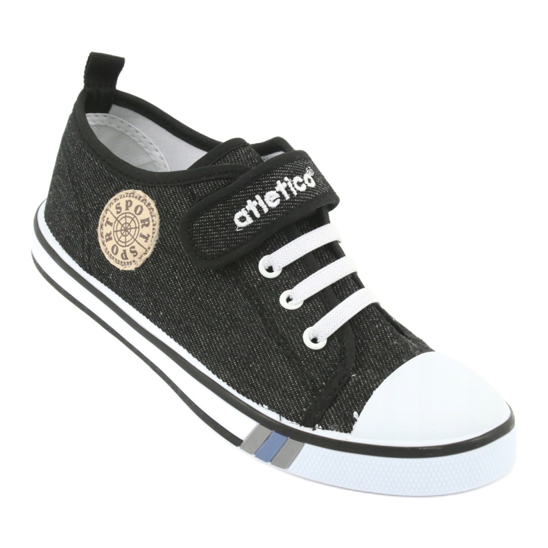 Sneakers mit Ledereinsatz Atletico BSM029 schwarz 1