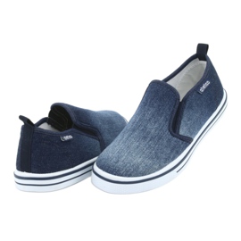 Kinder-Slip-on-Sneaker ATLETICO BAM060 aus Denim blau 3