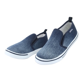 Kinder-Slip-on-Sneaker ATLETICO BAM060 aus Denim blau 2
