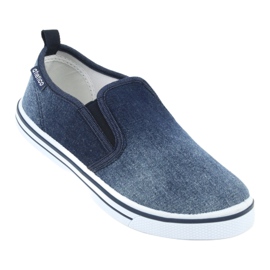 Kinder-Slip-on-Sneaker ATLETICO BAM060 aus Denim blau 1