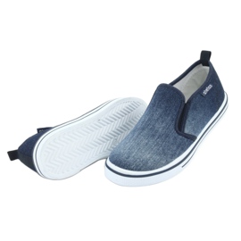 Kinder-Slip-on-Sneaker ATLETICO BAM060 aus Denim blau 4