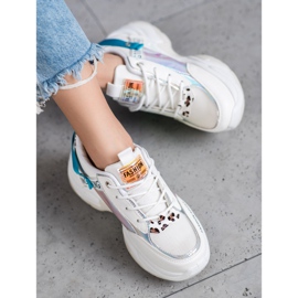 SHELOVET Mode Sport Sneakers weiß mehrfarbig 1