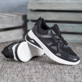 Ideal Shoes Gebundene Schuhe mit Mesh schwarz gelb 2